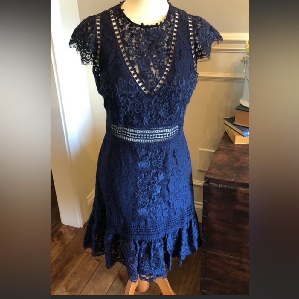 Sea New York Navy Lace Dress Size 6